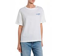 Replay Camiseta W3089h para Mujer, 011 Off White, XS