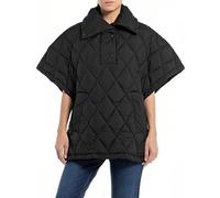 REPLAY W7806 Fine Dull Nylon Chaqueta Acolchada, Negro 098, XS para Mujer
