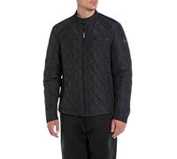 Replay Chaqueta acolchada para hombre, chaqueta de entretiempo sin capucha, azul (Deep Blue 498), 3XL