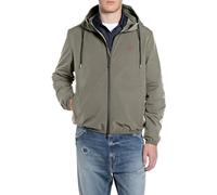 Replay Chaqueta para hombre, 103 Light Military (verde), XL
