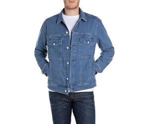 Replay Chaqueta vaquera para hombre, 009 azul medio., M