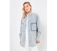 Replay - Camisa de Manga Larga de Algodón - Blouses & Shirts - Mujer - Azul - S -