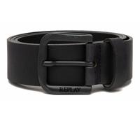 Replay Cinturón de piel para hombre, negro (Black 098), 110 cm