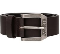 Replay Cinturón de piel para hombre, marrón (Black Brown 128), 110 cm