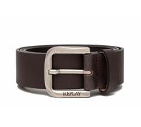 Replay Cinturón de piel para hombre, marrón (Black Brown 128), 95 cm