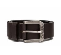 Replay Cinturón de piel para hombre, marrón (Black Brown 128), 95 cm