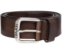 REPLAY Vintage Leather Belt W95 Fade Tobacco