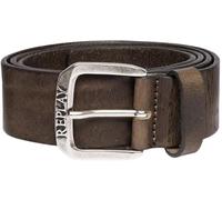 Replay Cinturón de piel para hombre, marrón (Faded Grey Mud 035), 90 cm
