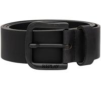 Replay Cinturón de piel para hombre, negro (Black 098), 95 cm