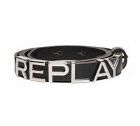 REPLAY cinturón Logo Belt W85 Black Brown