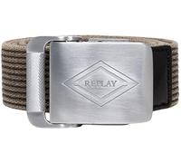 Replay Cinturón para hombre AM2682, 0876 Dark Olive, 100 cm