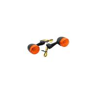 Replay CLIGNOTANT 50 A BOITE Adaptable DERBI 50 Senda 1995> Orange-Noir (PAIRE)