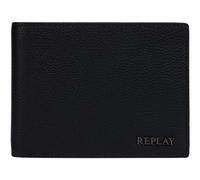 REPLAY Cuero Monedero Wallet Black Negro