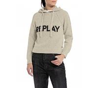REPLAY DK3560.000.G22726, Sudadera con capucha Mujer, Gris (Pearl Grey 772), XS