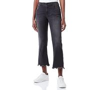 REPLAY Faaby Flare Crop Jeans, Negro (098 Black), 26 para Mujer