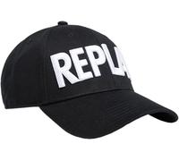 Replay Gorra Baseball De Algodón Twill Negro De Algodón Pesado