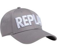 Replay Gorra Hombre Baseball Cap Twill De Algodón Pesado En Gris One Size