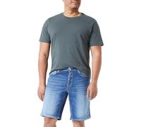 REPLAY Grover Short Pantalones Cortos de Jean, 009 Azul Medio, 30W para Hombre