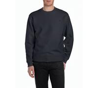 Replay Hombre Sudadera Cepillado Polar - Regular Fit Negro Blanco Azul Gris