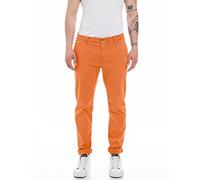 Replay Hyperchino Benni Hyperflex de ajuste regular con elástico, naranja (Sunset Orange 844), W32 x L30 para hombre