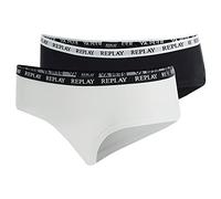 REPLAY I101295-001-N171 Calzoncillos, con Logo (2 Piezas) Women's Culottes Mujer Black/White Tamaño XL
