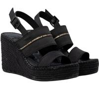Replay Jess Double, Sandalias con cuña Mujer, 003 Black, 35 EU