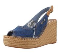Replay Jess Sling, Sandalias con cuña Mujer, 220 Denim, 36 EU