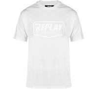 Replay Logo Camiseta, blanco, tamaño XS para Hombres