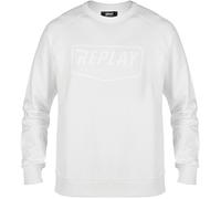 Replay Logo Suéter, blanco, tamaño XS para Hombres
