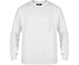 Replay Logo Suéter, blanco, tamaño XS para Hombres