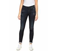 REPLAY Luzien Broken Edge Jeans, 007 Dark Blue, 31W x 32L para Mujer