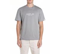 Replay M3031 Camiseta, 214 Gris Oscuro, M Hombres