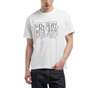 Replay M3042 Camiseta, 011 Natural White, M Hombres