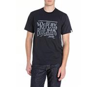 Replay M3042 Camiseta, 970 Night Blue, XL Hombres