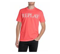 Replay M3099 Camiseta, 556 Rojo Amapola, XL para Hombre