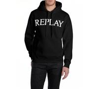 Replay M3104 Sudadera con Capucha, 098 Negro, M para Hombre