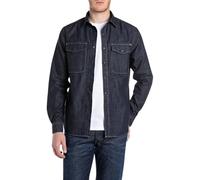 Replay M4124 Camisa, 007 Dark Blue, M Hombres
