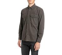 Replay M4128 Camisa, 393 Wood Grey, M Hombres