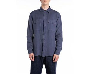 Replay M4147 Camisa, 282 Medium Blue, XXL Hombres