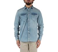 Replay M4981c Camisa, 010 Azul Claro, S Hombres