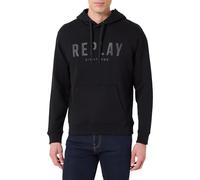 Replay M6717 Sudadera con Capucha, Negro (098), S para Hombre