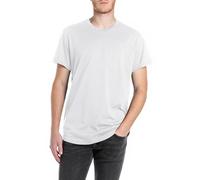 Replay M6854 Camiseta, 011 Natural White, XXL Hombres