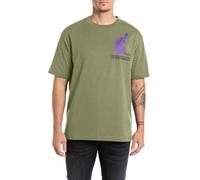 Replay M6883 Camiseta, 532 Army, S Hombres