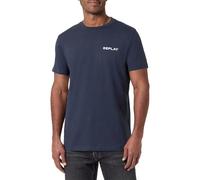 Replay M6888 Camiseta, 087 Navy, M Hombres