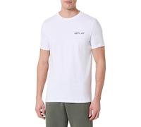 Replay M6888 Camiseta, Blanco (001 White), L Hombres