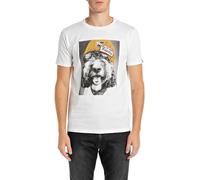 Replay M6951 Camiseta, Blanco (001 White), L Hombres