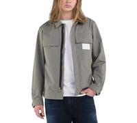Replay M8383 Chaqueta Camisera, 705 Gris Militar, M para Hombre