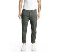 Replay M9627 Zeumar Hyperchino Color Xlite Pantalón, Verde Militar 030-1, 34W / 32L para Hombre