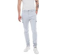 REPLAY M9649 Jaan Hypercargo Color, Jeans para Hombre, Gris (Chalk Grey 802), 30W / 30L