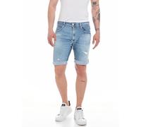 REPLAY MA981Y RBJ.901 Bio, Pantalones cortos vaqueros superelásticos para hombre, Azul (Light Blue 0102), 32W